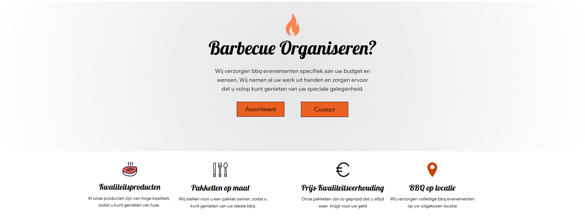 Vuur en Vlam BBQ website